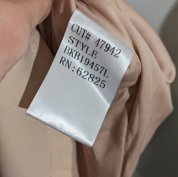 NWT Tadashi Shoji Champagne Halter Sequin Crepe Maxi Gown Dress Size 16 - Picture 16 of 16